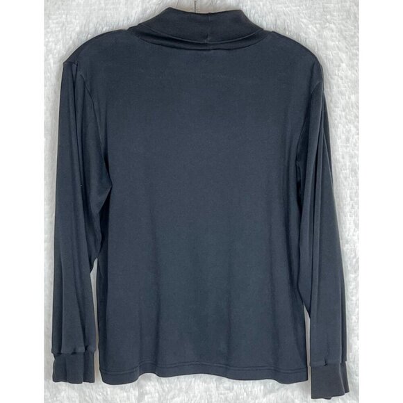 Headliners Medium Black Long Sleeve Turtleneck 1990's - Picture 2 of 6